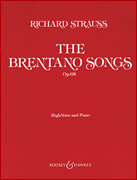 Brentano Songs Op. 68-Soprano Vocal Solo & Collections sheet music cover